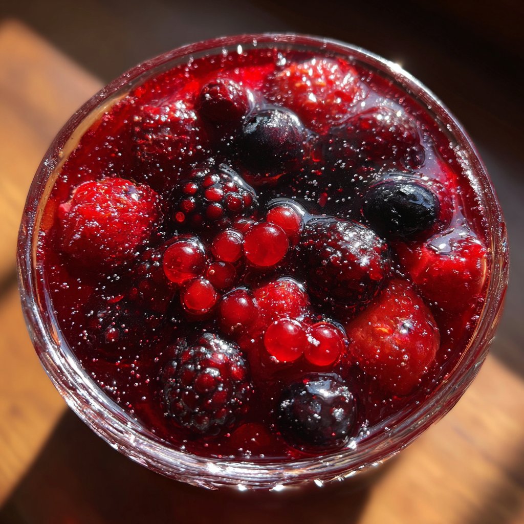 Champagne Jelly with Berries