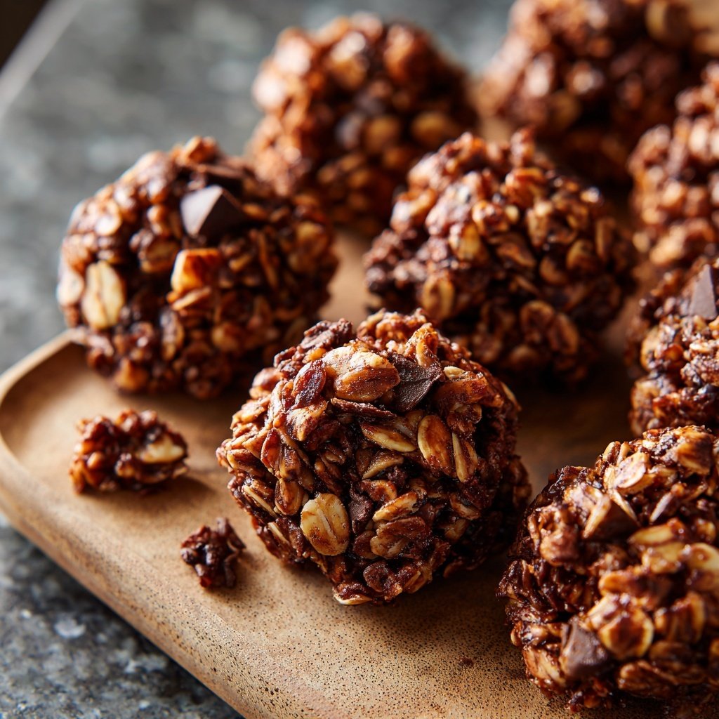 Chocolate Almond Coconut Granola Bites