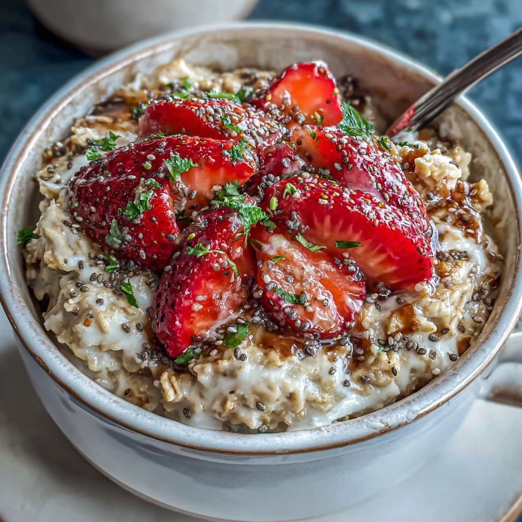 Strawberry Vanilla Protein Oats