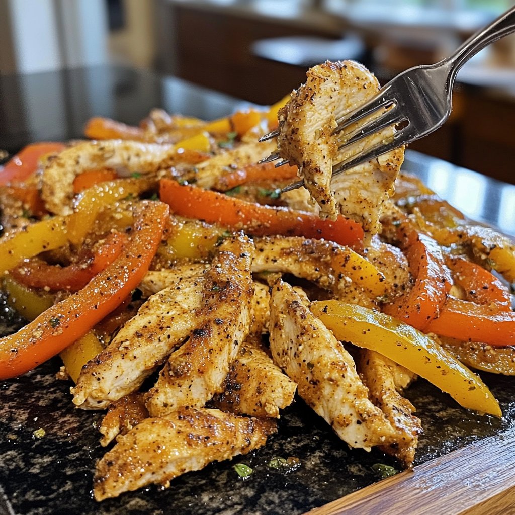 Cozy Crockpot Chicken Fajitas