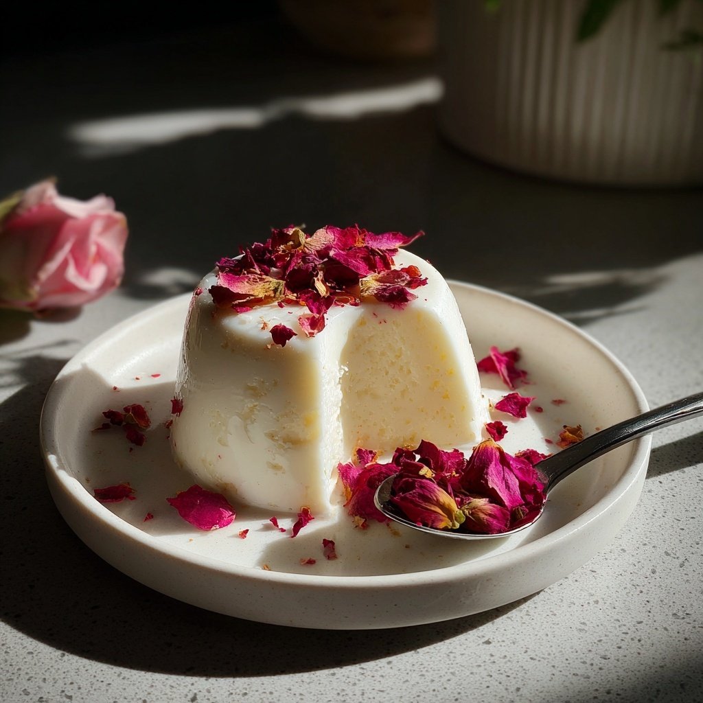 Rosewater Panna Cotta