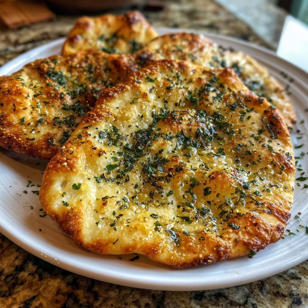 Romantic Garlic Herb Flatbread