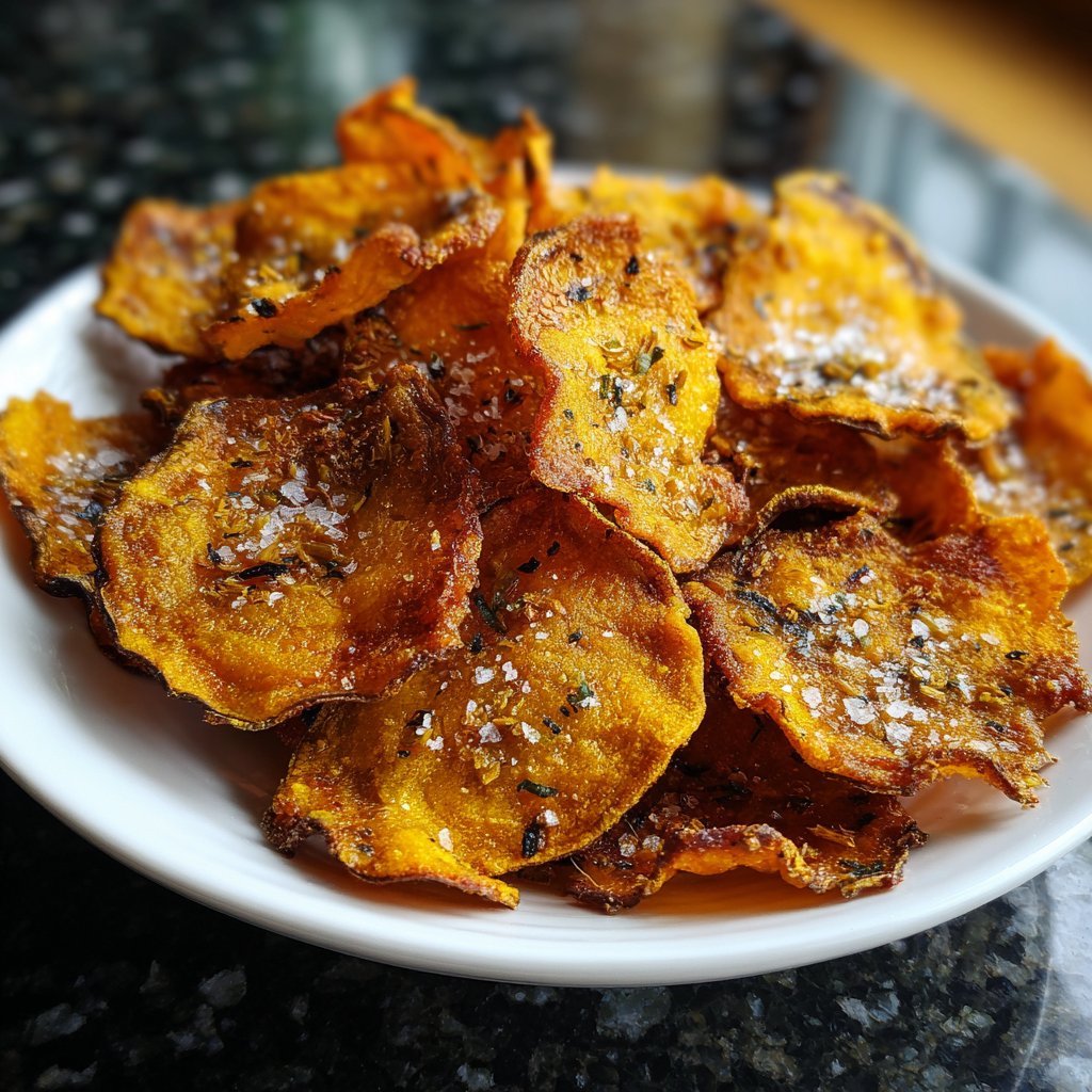 Crispy Eggplant Garlic Chips