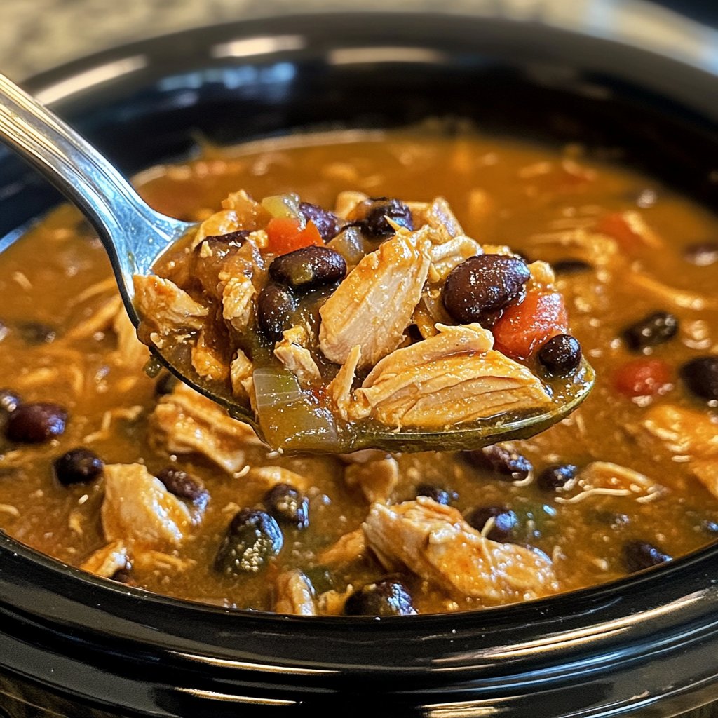 Dump-and-Go Crockpot Chicken and Black Beans
