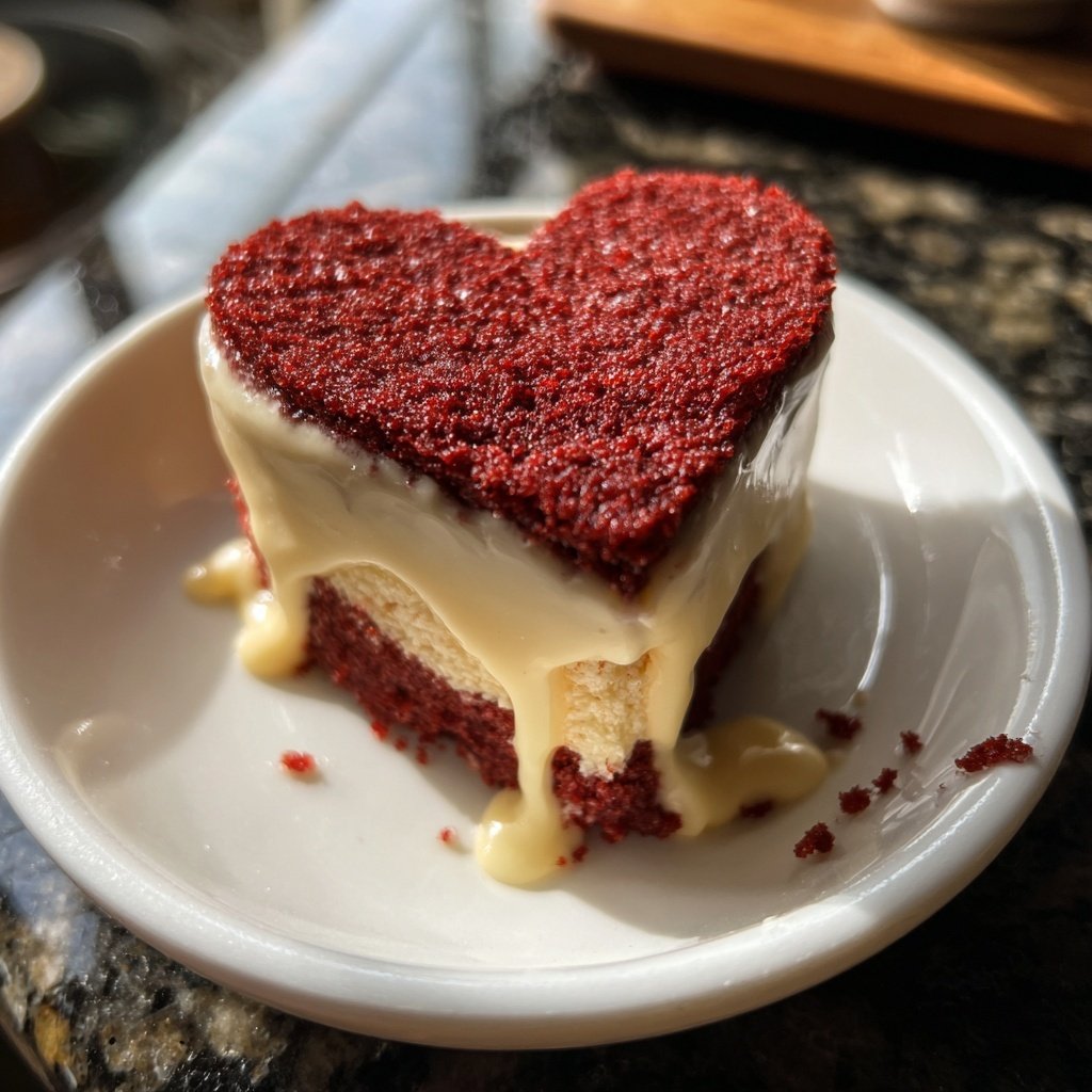 Mini Heart Cake with Red Velvet