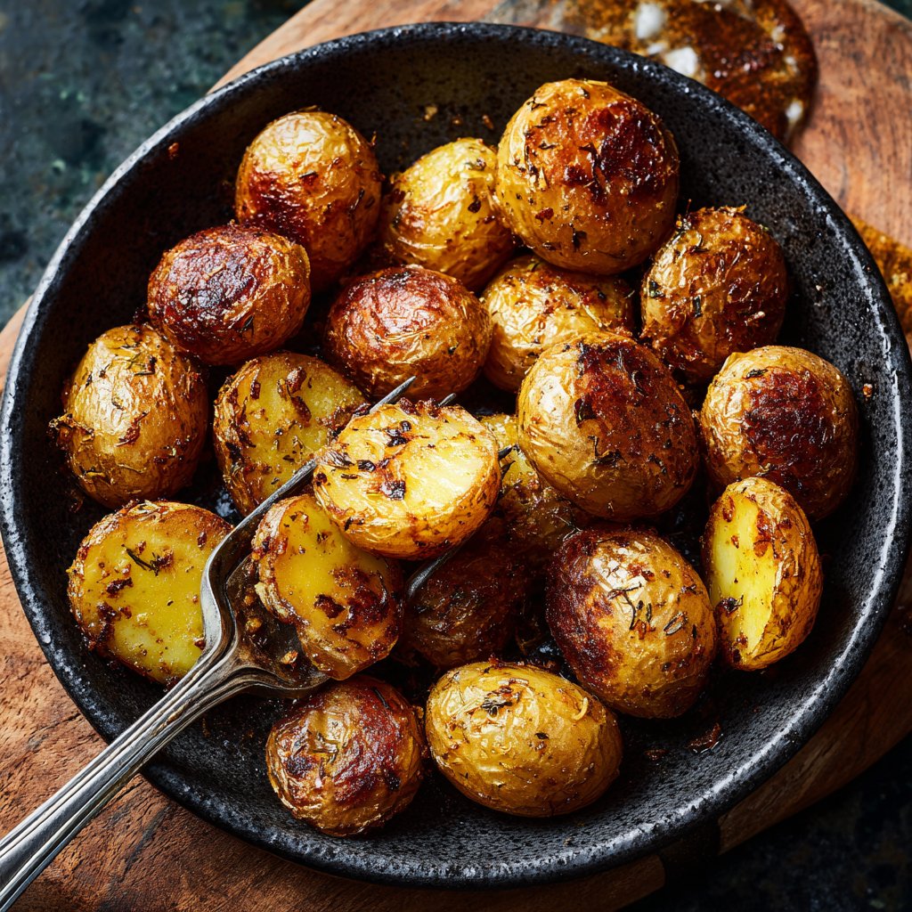 Roasted Baby Potatoes with Truffle Oil