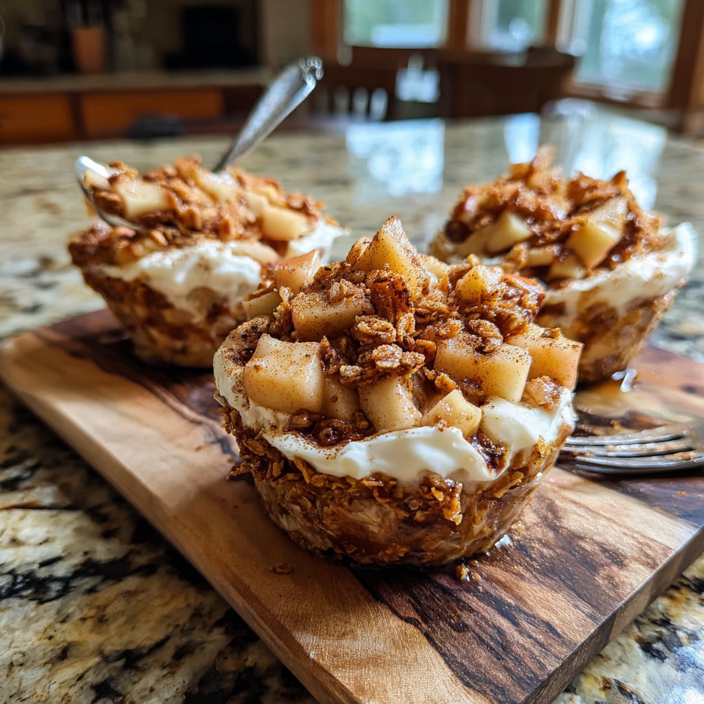Cinnamon Apple Yogurt Breakfast Cups