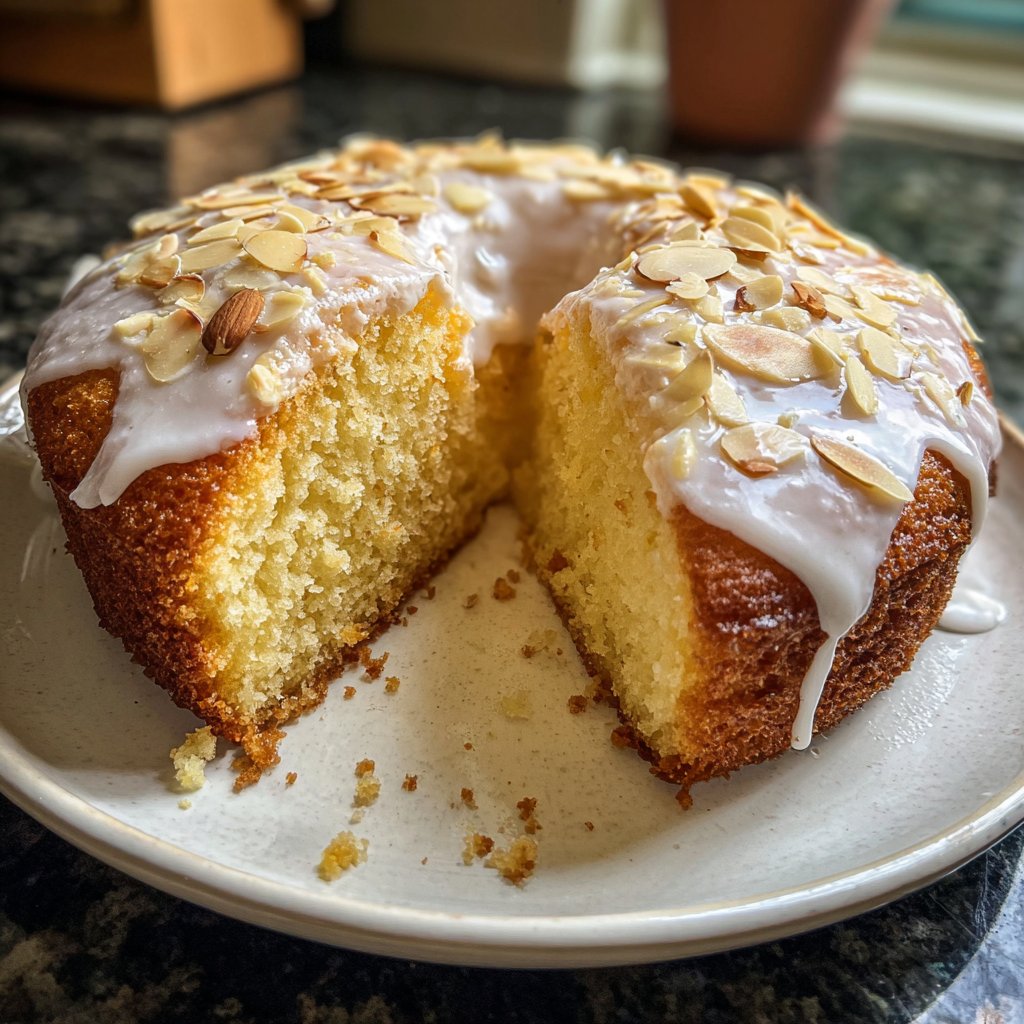 Vanilla Almond Yogurt Cake