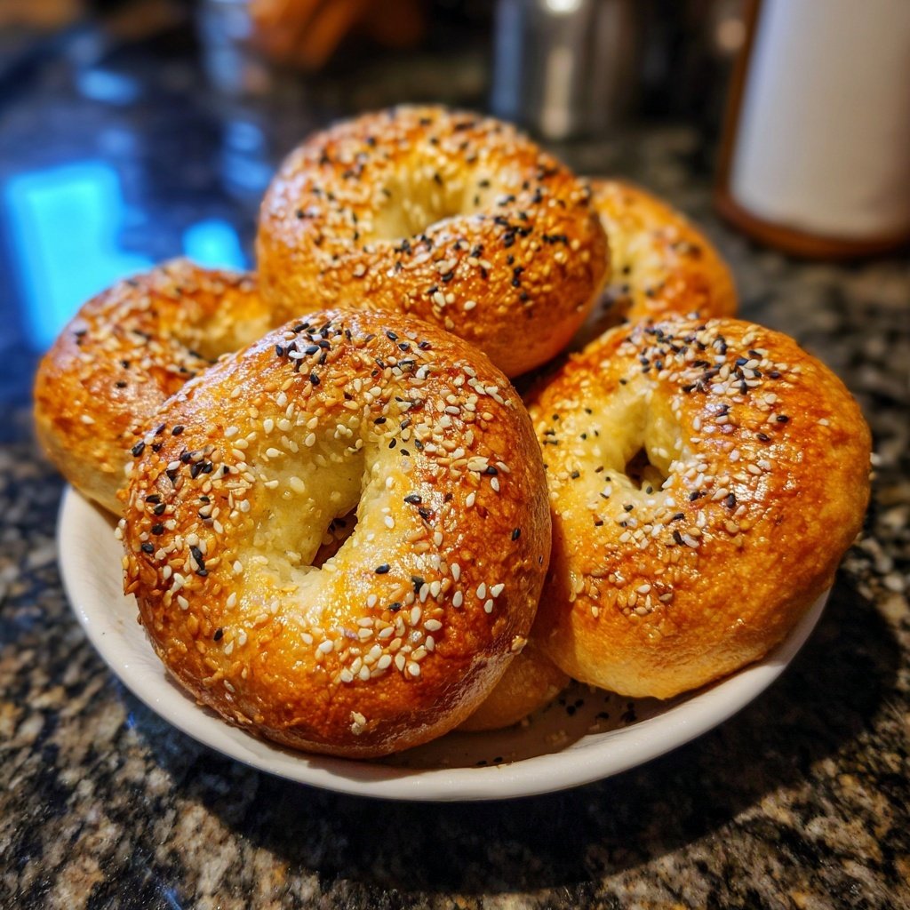 Air Fryer Yogurt Bagels
