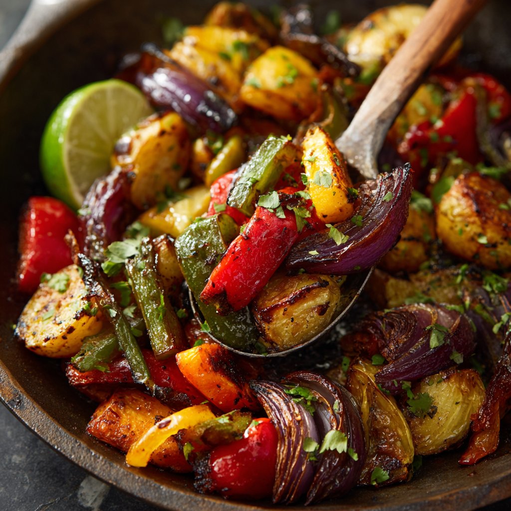 Jamaican Lime Roasted Vegetables