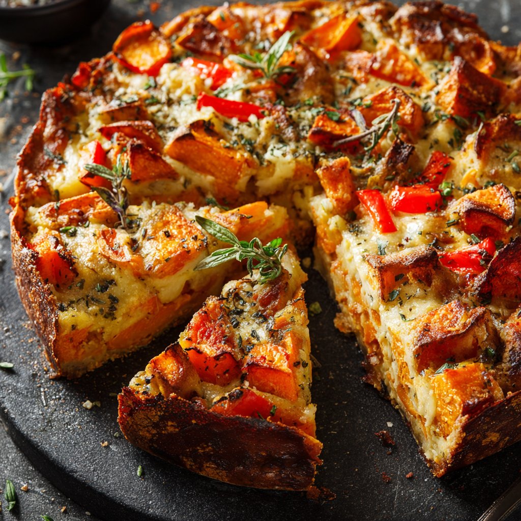 Baked Sweet Potato Veggie Bake