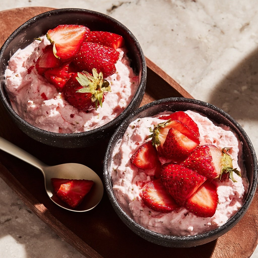 Strawberry Cottage Cheese Bowls