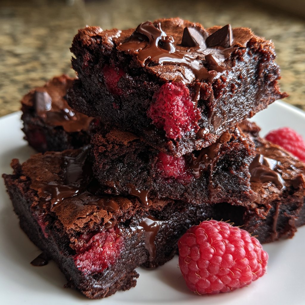 Chocolate Raspberry Brownies