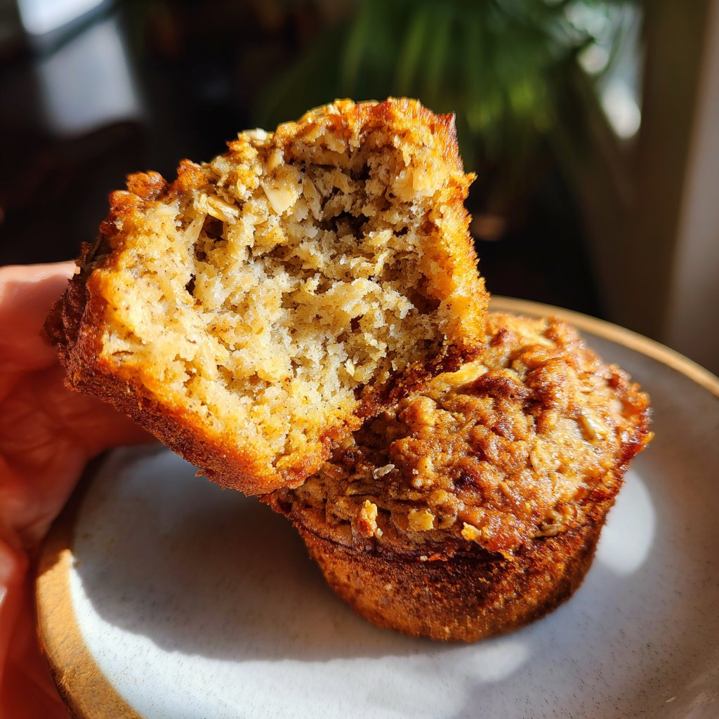 Healthy Banana Oat Muffins