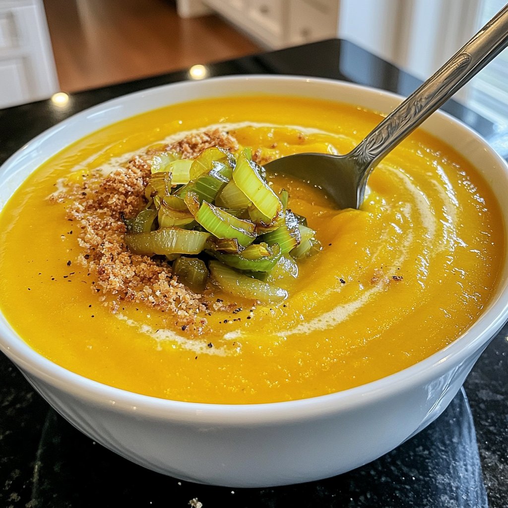Squash Soup with Leeks