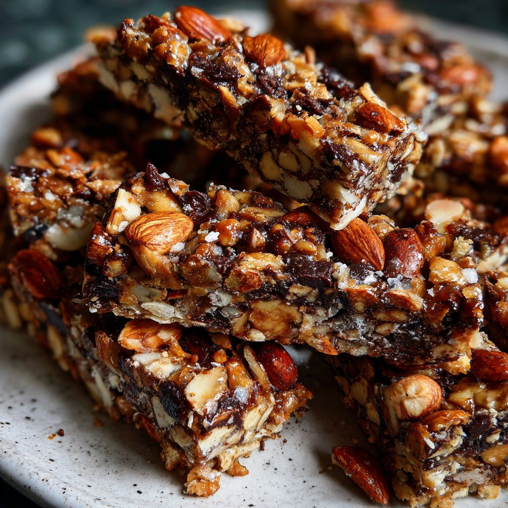 Chocolate Almond Coconut Energy Bars